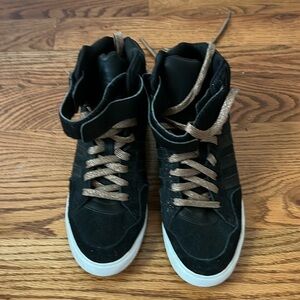 Adidas High Top- Black Suede Sneaker (Size 7.5) New Never Been Worn